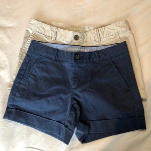 NWOT - Banana Republic Roll-Up Chino Shorts Bundle
